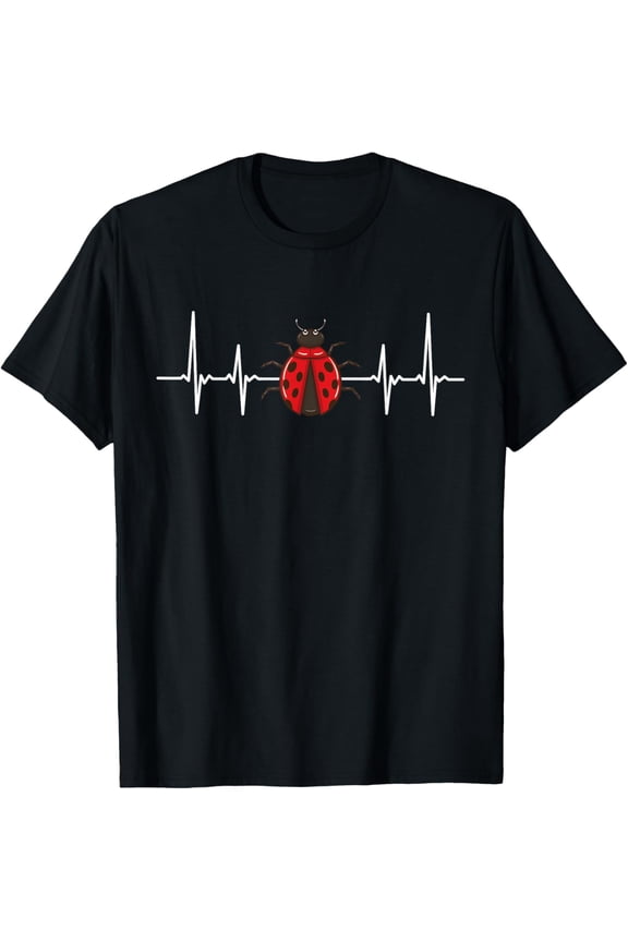 Cute Ladybug Heartbeat T-Shirt