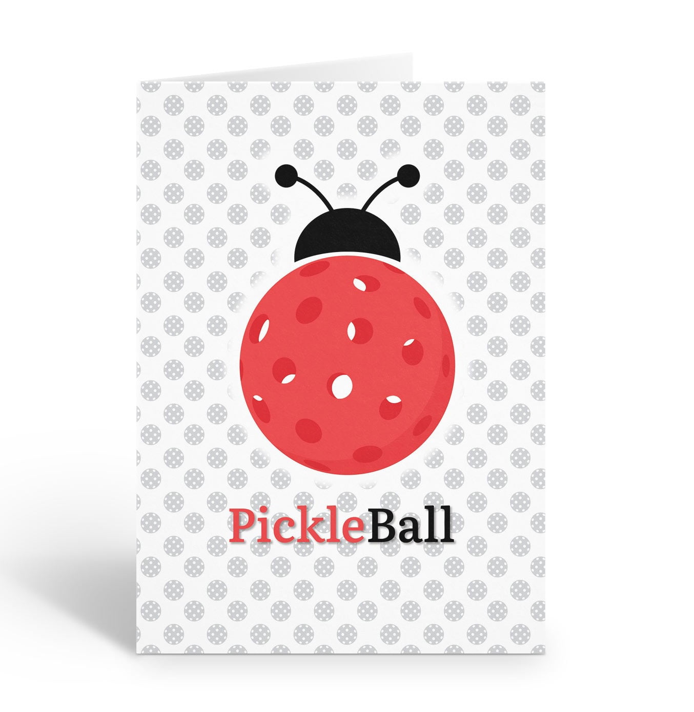 Cute Ladybug Pickleball Note Card - 10 Note Cards with Envelopes ...