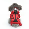 thumbnail image 1 of Cute Ladybug Waterproof Dog Raincoats with Hood for Small Medium Dogs with Leash D-Ring Lightweight Pet Rain Jacket Puppy Poncho Chihuahua Clothes Red, 1 of 7