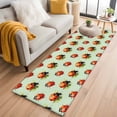thumbnail image 1 of Cute Ladybugs 2'x6' Runner Rug, Spring Botanical Leaves Green Washable Non-Slip Area Rugs for Hallway Kitchen Floor Bedroom Entryway, StainResistant Laundry Carpet Decoration Indoor Mat, 1 of 9