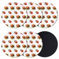thumbnail image 1 of Cute Ladybugs Coasters Set of 6, Absorbent Coasters for Drinks, Spring Botanical Leaves Farmhouse Coaster for Desk Coffee Table Protection, Home Decor House Warming Gifts 4", 1 of 8