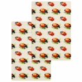 thumbnail image 1 of Cute Ladybugs Kitchen Dish Towels for Drying Dishes Set of 2, Spring Botanical Leaves Beige Waffle Weave Microfiber Hand Tea Bathroom Towels Quick Dry & Absorbent Towel 15.7x23.6, 1 of 7