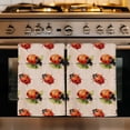 thumbnail image 1 of Cute Ladybugs Kitchen Towels Set of 3, Spring Botanical Leaves Vintage Absorbent Dish Towels for Kitchen, Microfiber Hand Towel, Quick Drying Tea Towel for Cleaning Decorative Dishcloths, 1 of 7