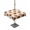thumbnail image 1 of Cute Ladybugs Outdoor Tablecloth - 54x54 Inch Square Dining Table Cover, Spring Botanical Leaves Beige Waterproof Outdoor Table Cloth with Umbrella Hole & Zipper for Picnic/Patio/Party, 1 of 7