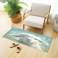 thumbnail image 1 of Cute Lamb Blow The Bubbles Plush Carpet Non Slip Runner Rug Absorbent Bath Mat 39" x 20", 1 of 8