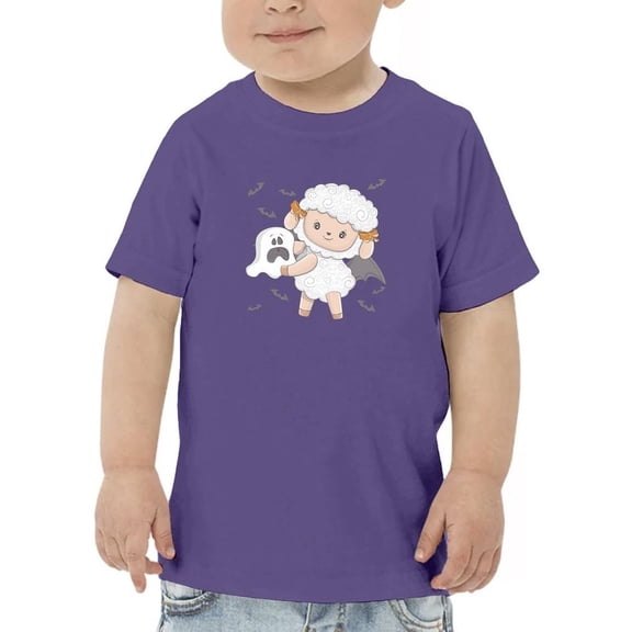 Cute Lamb W Ghost T-Shirt Toddler -Image by Shutterstock,  5 Toddler