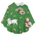 thumbnail image 1 of Cute Lambs Spring Meadow Flowers Butterflies Blanket Oversized Wearable Hooded Blanket Warm Throw Blanket Buttons Sweatshirt For Women Men Teens Flannel, 1 of 8