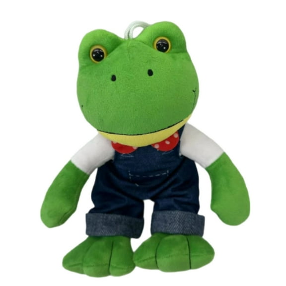 Lara Campos Plush,11.8"Green Frog Plush Dolls Cute Frog Stuffed Animal,Cute & Soft Lara Campos Stuffed Throw Pillows, Unique Birthday Gift for Friend & Fans