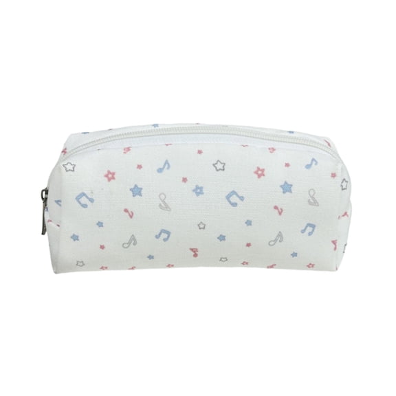 Cute Large Capacity Canvas Pencil Case, Durable Zipper Pouch for Campus and Art Supplies, Simple and Stylish Organizer, Practical Gift for Youngsters and Daily Use