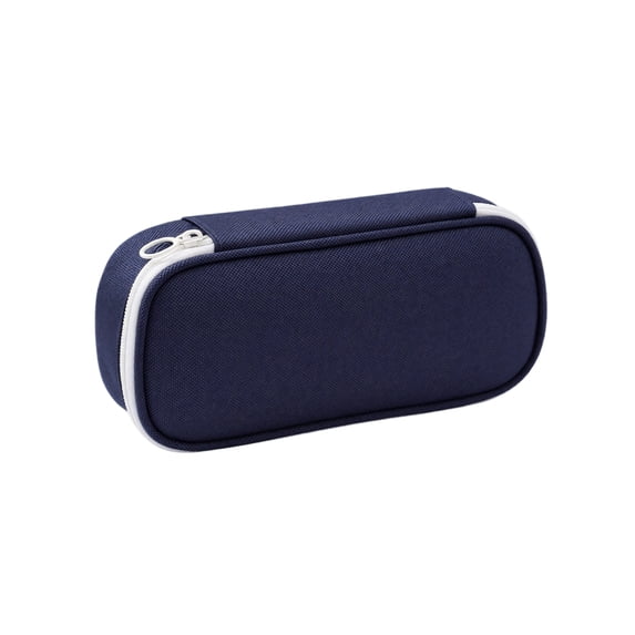Cute Large Capacity Pencil Case, Minimalist Solid Color Zipper Pen Pouch, Practical Back to School Supplies, Soft Oxford Cute Pencil Case as Holiday Birthday Gift for Teens