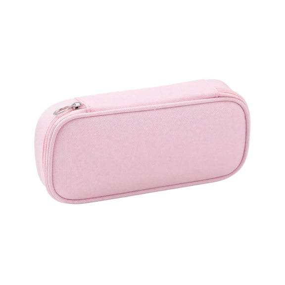 Cute Large Capacity Pencil Case, Minimalist Solid Color Zipper Pen Pouch, Practical Back to School Supplies, Soft Oxford Cute Pencil Case as Holiday Birthday Gift for Teens