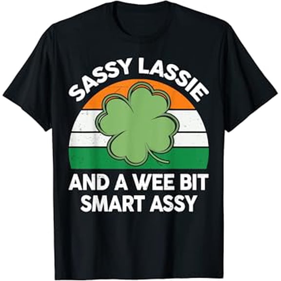 Cute Lassie Shirt Irish Shamrock Funny St Patricks Day T-Shirt