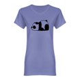 thumbnail image 1 of Cute Lazy Panda Shaped T-Shirt Women -Image by Shutterstock, Female Medium, 1 of 2