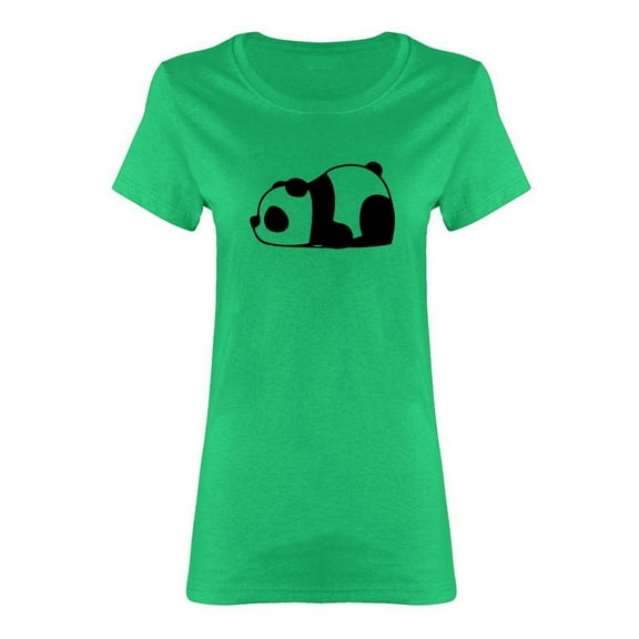 Cute Lazy Panda Shaped T-Shirt Women -Image by Shutterstock, Female Small