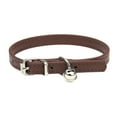 thumbnail image 1 of Cute Leather Cat Collar with Bell – Reflective & Adjustable Kitten Collar with Safety Breakaway Strap – Fashionable Pet Collar for Small & Large Cats, Boy & Girl Kittens, and Puppies, 1 of 6
