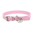 thumbnail image 1 of Cute Leather Cat Collar with Bell – Reflective & Adjustable Kitten Collar with Safety Breakaway Strap – Fashionable Pet Collar for Small & Large Cats, Boy & Girl Kittens, and Puppies, 1 of 6