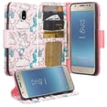 thumbnail image 1 of Cute Leather Wallet Phone Case Compatible for Samsung Galaxy J7 Aero Case,Galaxy J7 Top,J7 2018,J7 Crown,J7 Refine,J7 Aura,J7 Eon,J7 Star Case [Kickstand] for Girl Women - Multi Unicorn, 1 of 4