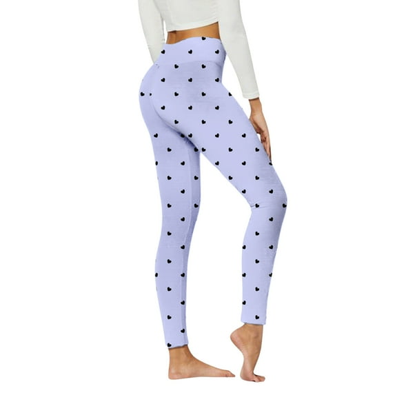 Cute Leggings for Women, Audhol Women's Printed Yoga Pant Leggings High Waist Workout Pant Trouser Running Sports Tights Butt Yoga Pants Yoga Pants Sky Blue XL