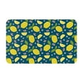 Cute Lemon Flowers Front Door Mat, Indoor Mats for Bedroom Bathroom