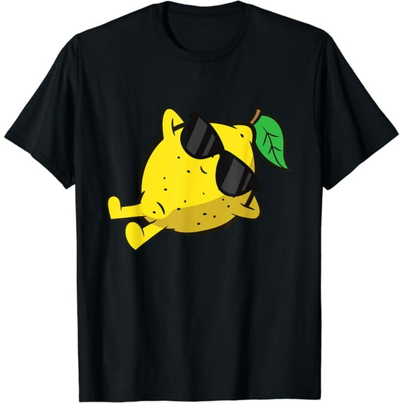 Cute Lemon Fruit Relaxing Lazy Citrus Lemon T-Shirt