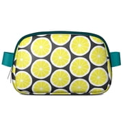 Cute Lemon Pattern Belt Bag   Yellow Fruit-Inspired Fanny Pack for Bright & Breezy Days