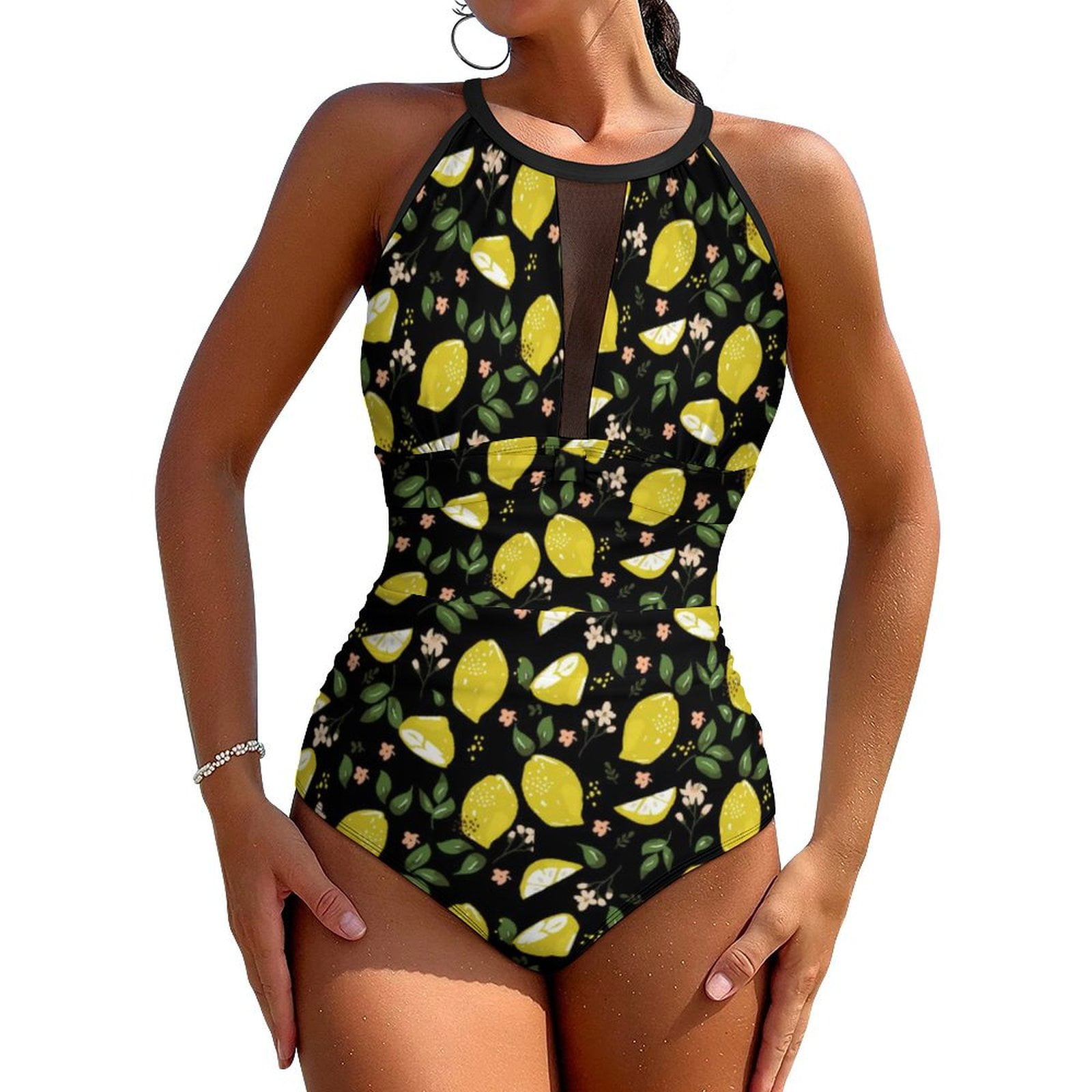 Lemons Longsleeve Bathing Suit