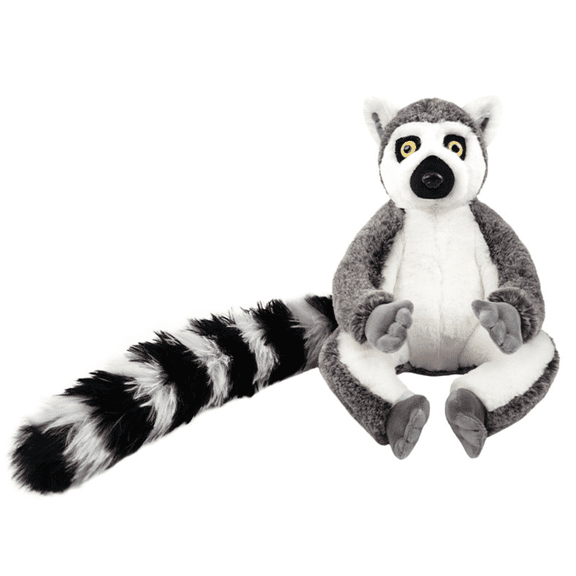 Cute Lemur Plush Stuffed Animal Soft Long Tail Toy Realistic Decorative Gift Doll