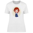 thumbnail image 1 of Cute Leo Zodiac Girl Cartoon T-Shirt Women -Image by Shutterstock, Female Medium, 1 of 2