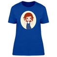 thumbnail image 1 of Cute Leo Zodiac Girl Cartoon T-Shirt Women -Image by Shutterstock, Female x-Large, 1 of 2