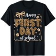 thumbnail image 1 of Cute Leopard Happy First Day Of School For Teacher Girls Kid T-Shirt, 1 of 2