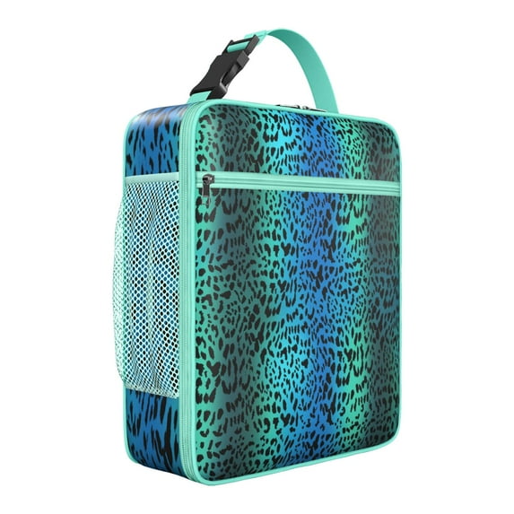 Cute Leopard Lunch Bag – Polka Dot Cheetah Spots Pattern Animal Print Fashion Aesthetic Insulated Reusable Lunch Tote