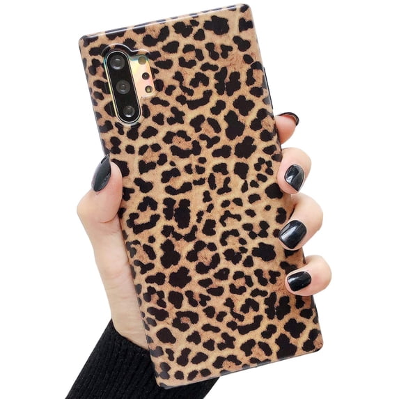 Cute Leopard Print Pattern Samsung Galaxy Note 10 Case Luxury Girl Female Fashion Slim Shockproof Water Resistant Soft TPU