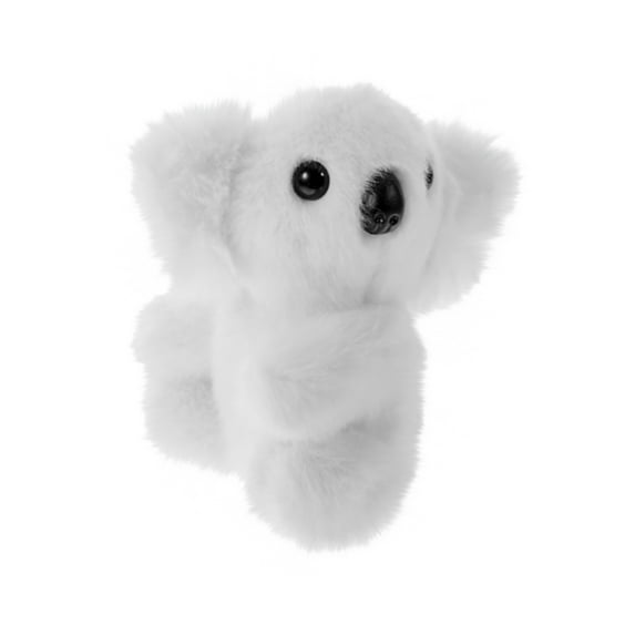 Cute Leopard Print Plush Stuffed Animal Toy with Papa Ring Bracelet Accessory - Soft Zoo Animal Doll with Creative Wristband for Kids, Girls Birthday Party Favor Gift