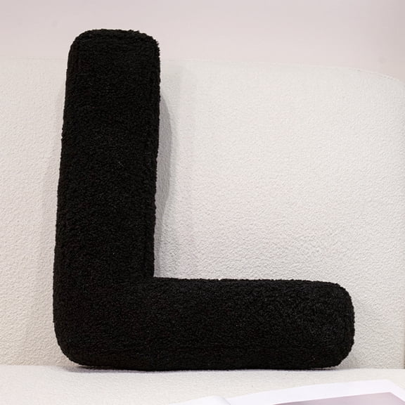 Cute Letter Throw Pillow, Soft English Alphabet Decorative Cushion for Sofa Couch Bed Car Home Decor