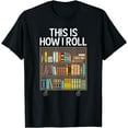 thumbnail image 1 of Cute Library Art For Men Women Book Reader School Librarian T-Shirt, 1 of 4