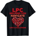 thumbnail image 1 of Cute Licensed Professional Counselor Heart Design LPC T-Shirt, 1 of 4