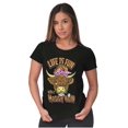 thumbnail image 1 of Cute Life Is Fun With a Messy Bun Womens Slim Fit Graphic Tee Brisco Brands S, 1 of 5