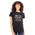 thumbnail image 1 of Cute Life is Flower Love the Honey Womens Fitted Plus Size Graphic Tee Brisco Brands 2X, 1 of 5
