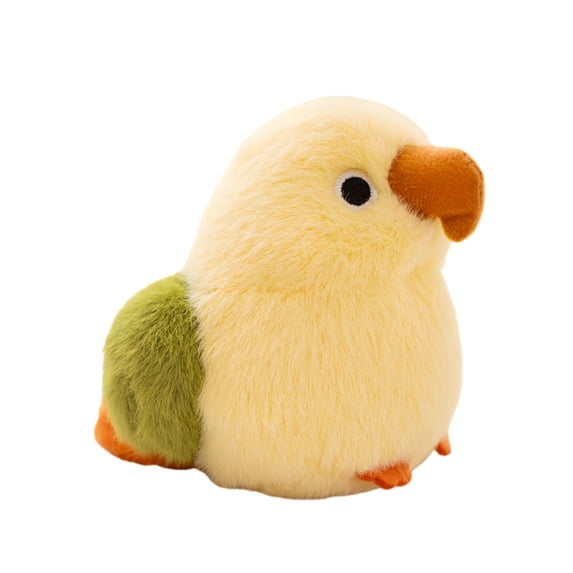 Cute Lifelike Kiwi Parrot Tit Bird Plush Doll Pendant Keychain Backpack Hangings Ornament Gifts