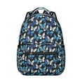 thumbnail image 1 of Cute Lightweight Backpack with Colorful Butterfly and Floral Prints, Durable Small School Bag for Daily Use, 1 of 6