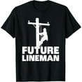 thumbnail image 1 of Cute Lineman Designs For Kids Men Women Electrician Funny T-Shirt, 1 of 4