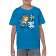 thumbnail image 1 of Cute Lion And Elephant T-Shirt Juniors -Image by Shutterstock,  Small, 1 of 4