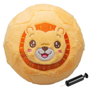 Cute Lion Design Kids High-Elasticity Plush Inflatable Ball, Silent Indoor Soft Patting Ball, Lightweight Handheld Grasp Ball for Toddlers & Kids, Quiet Bouncy Toy for Home Play