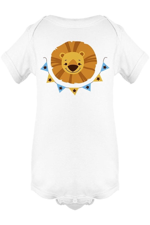 Cute Lion Face  Bodysuit Infant -Image by Shutterstock,  6 Months