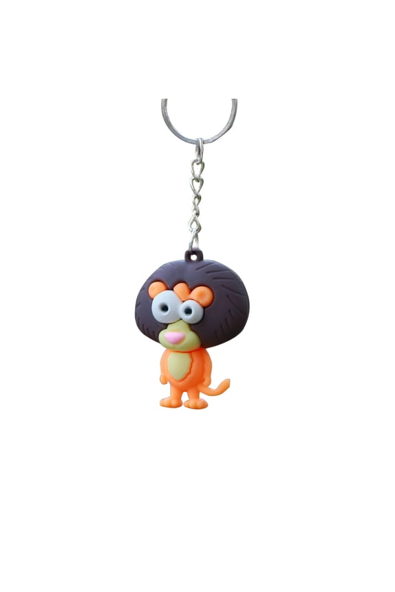 Cute Lion Keychain for Car Keys, Cartoon Key Holder Kawaii Backpack Accessory,  Decorative Animal Keyring Charm Birthday Gifts