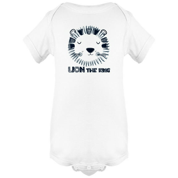 Cute Lion The King Doodle Bodysuit Infant -Image by Shutterstock, Newborn