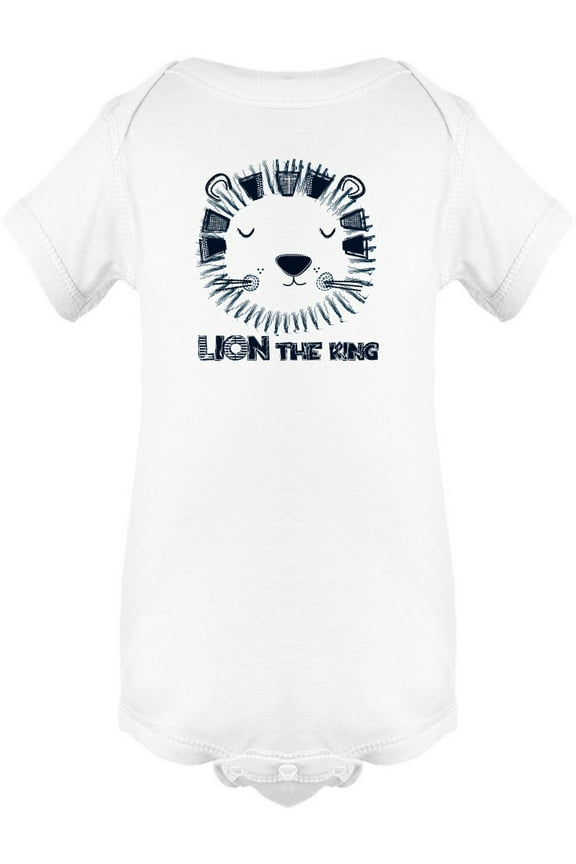 Cute Lion The King Doodle Bodysuit Infant -Image by Shutterstock, Newborn