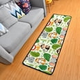 thumbnail image 1 of Cute Lion Tiger Monkey Elephants Hallway Runner Rug 2'X6' Non-Slip Washable Carpet Runner Kitchen Entryway Laundry Bedroom, 1 of 7