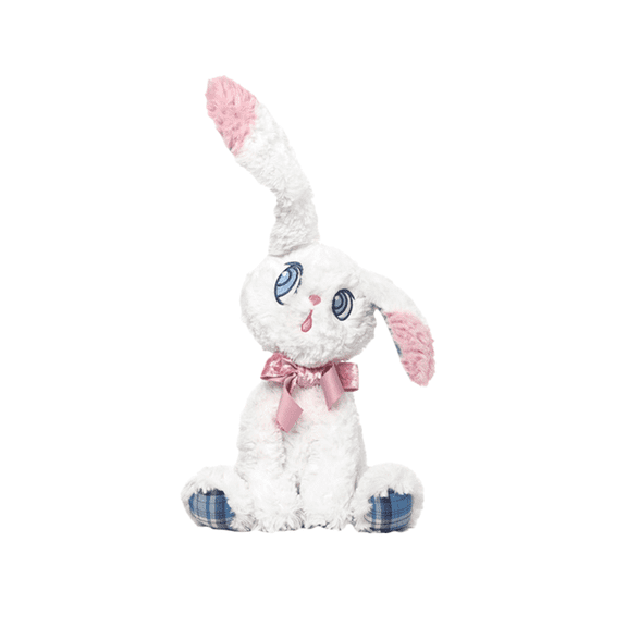 Cute Listening Cat Plush Toy with Bunny Doll Design, Soft Stuffed Animal Pillow, Adorable Plush Figure for Home Decor, Cuddle Companion, Birthday Gift for All Ages