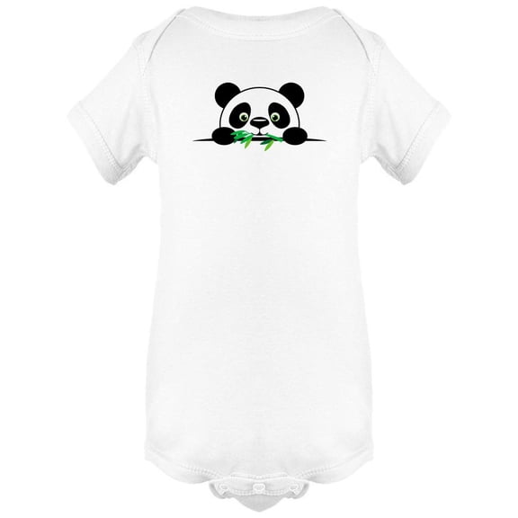 Cute Litte Panda Eating Bamboo Bodysuit Infant -Image by Shutterstock,  Newborn